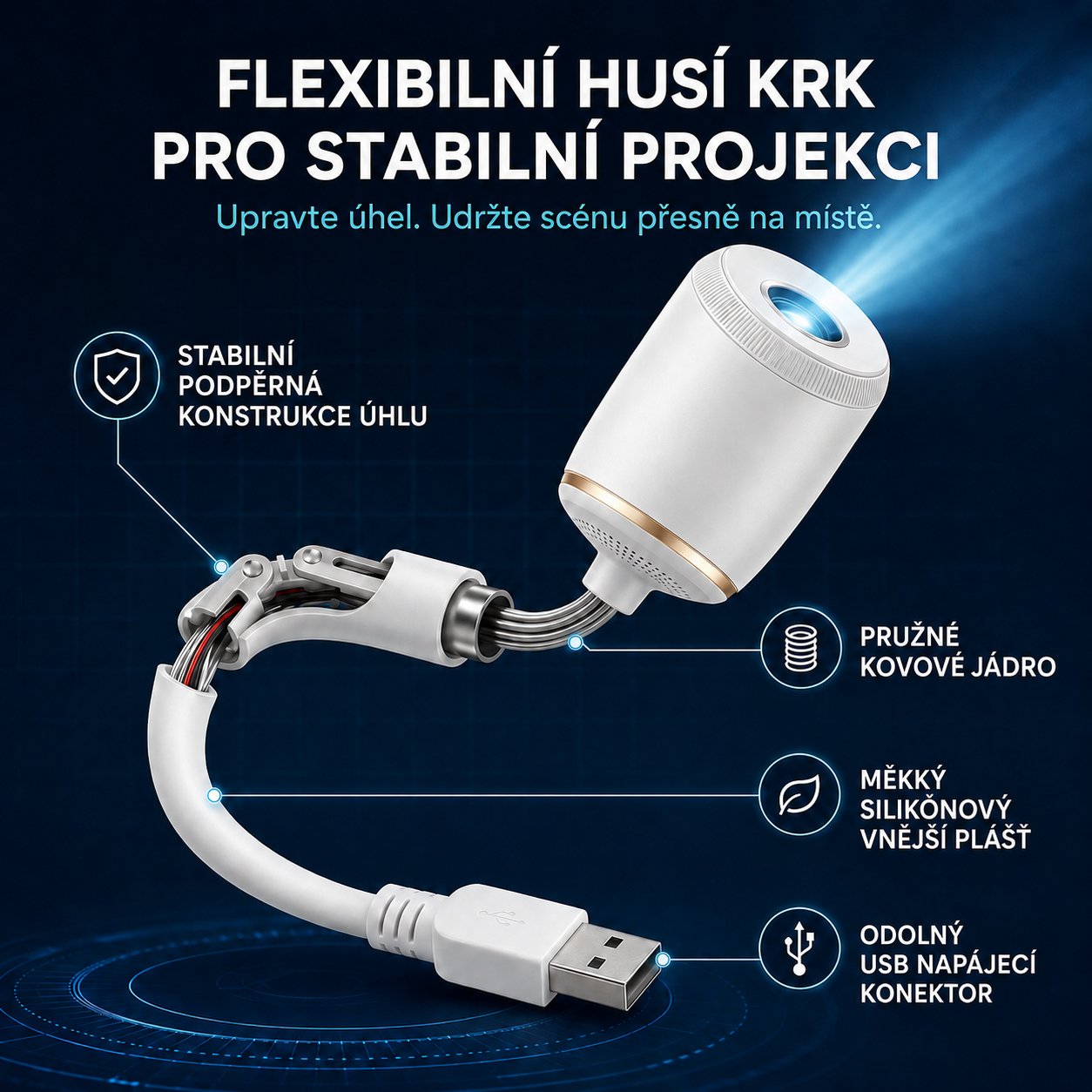 REBYIPO® CHYTRÝ PROJEKTOR NOVÉ GENERACE HD, CHYTRÝ DYNAMICKÝ 5D HOLOGRAFICKÝ NOČNÍ PROJEKTOR-7161