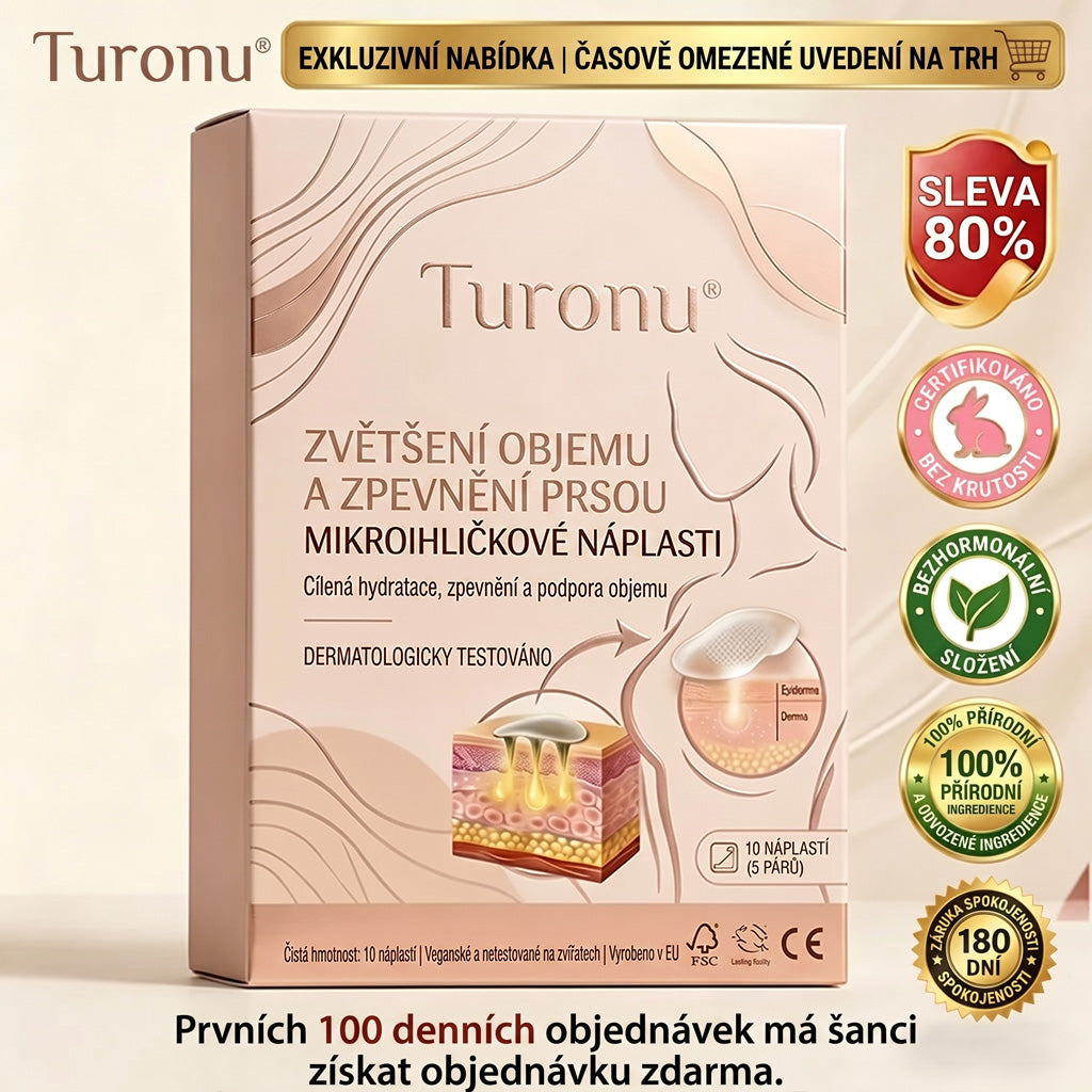 💥Turonu® 👨‍🔬Pokročilé nano-mikroihlové náplasti na cielené tvarování poprsia💃