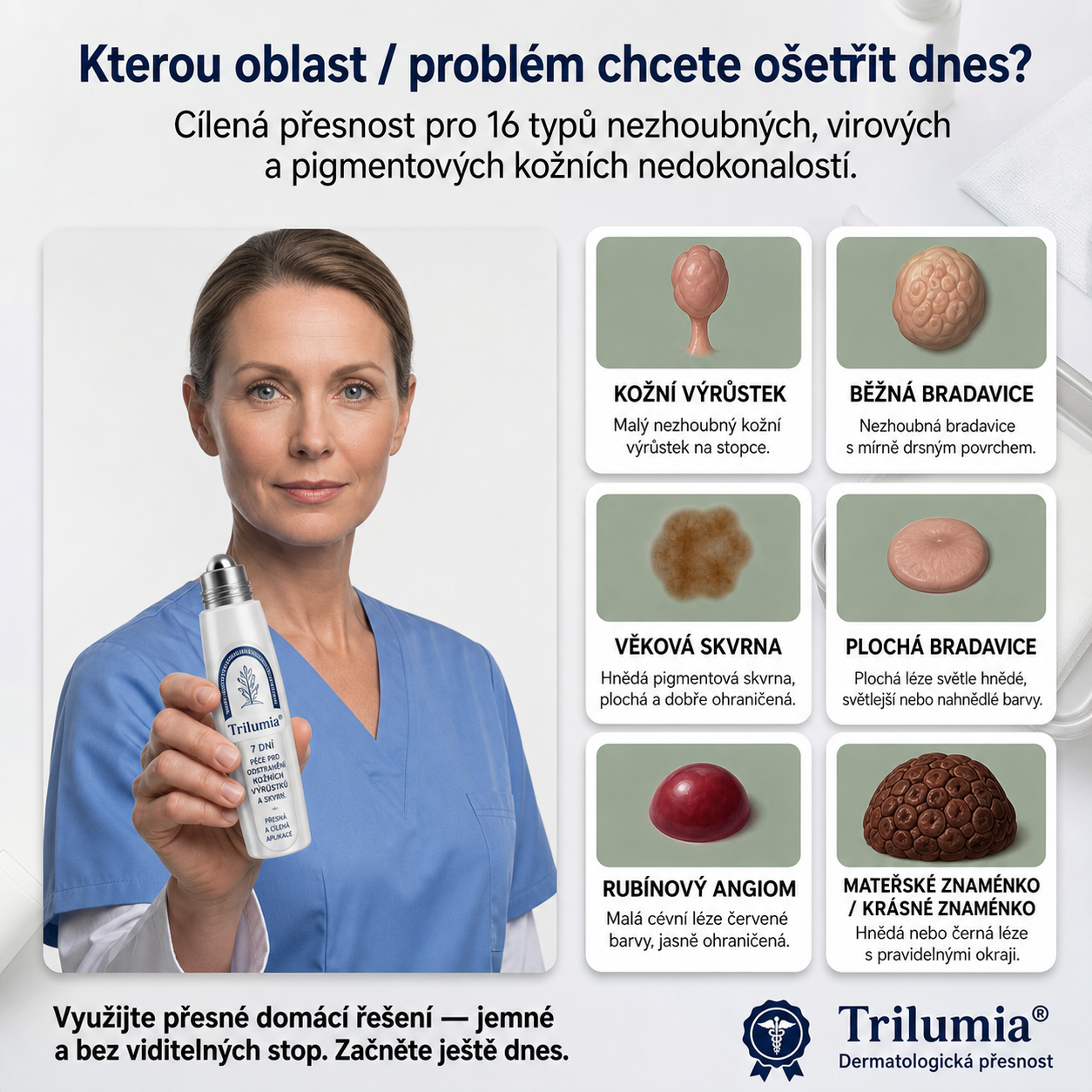 Oficiální obchod značky👨‍🔬Trilumia® 7denní odstraňovač kožních výrůstků a pigmentových skvrn (Bez bolesti, bez jizev – Roll-on)-01