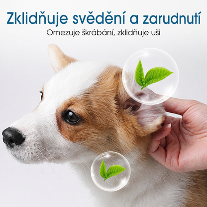 Dnes SLEVA 50 % | CureVivo® Čistič uší pro psy a kočky 👩‍🔬 Jemná přírodní péče o uši s rostlinnými extrakty 🌿01