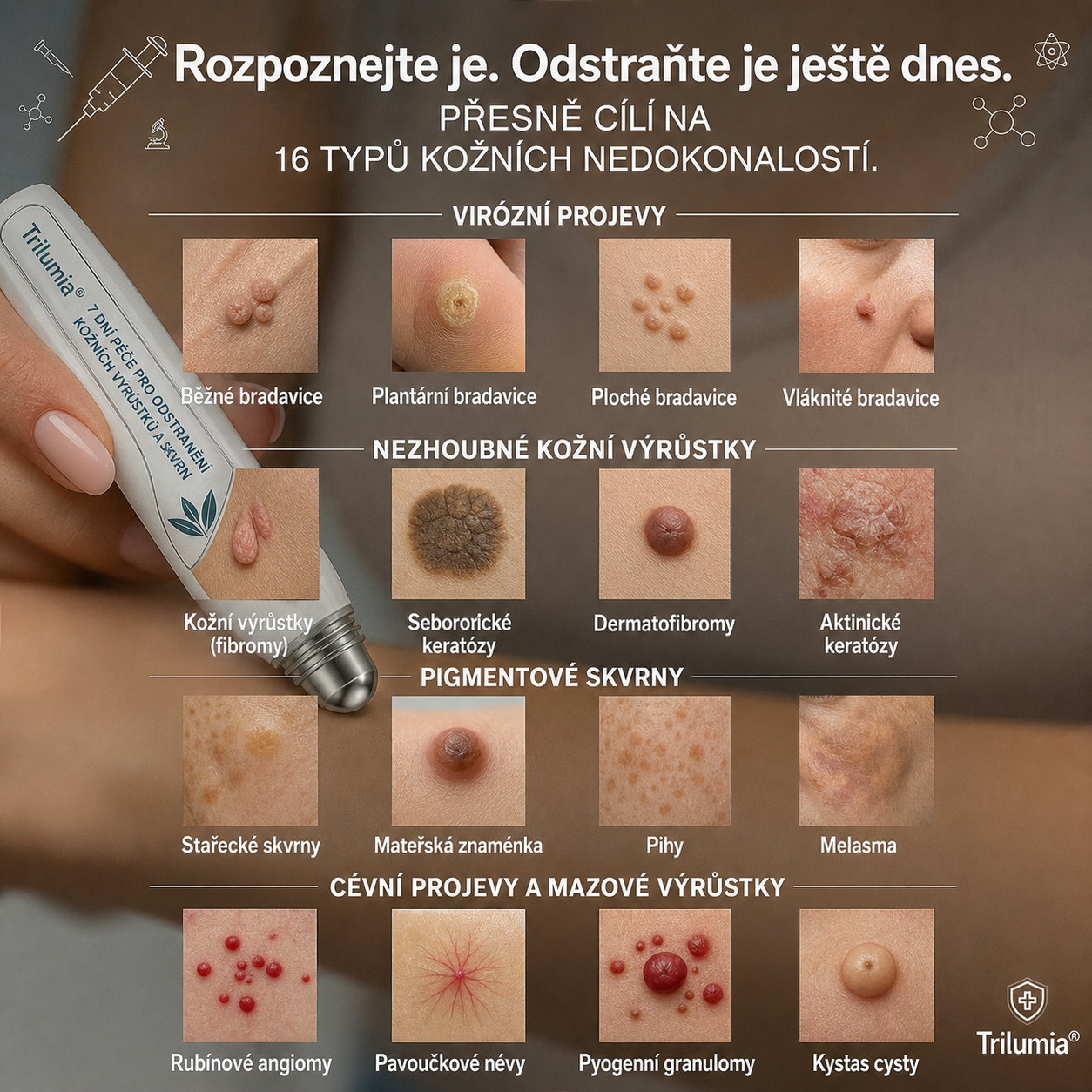 Oficiální obchod značky👨‍🔬Trilumia® 7denní odstraňovač kožních výrůstků a pigmentových skvrn (Bez bolesti, bez jizev – Roll-on)-01