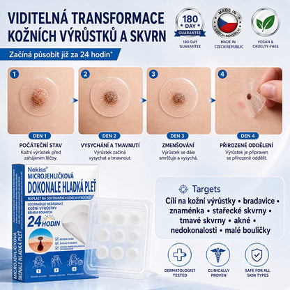 👩‍⚕️💕 Oficiální obchod | 𝑵𝐞𝒌𝐢𝐬𝐬® 🌿  Botanická hydrokoloidní náplast s mikrojehličkami (pro kožní výrůstky, drobné kožní výrůstky, bradavice, mateřská znaménka, stařecké skvrny a problémy s pigmentací)