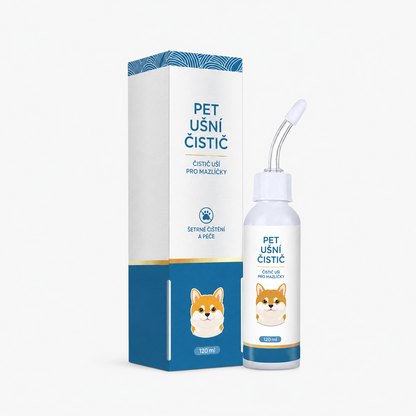 Dnes SLEVA 50 % | CureVivo® Čistič uší pro psy a kočky 👩‍🔬 Jemná přírodní péče o uši s rostlinnými extrakty 🌿01