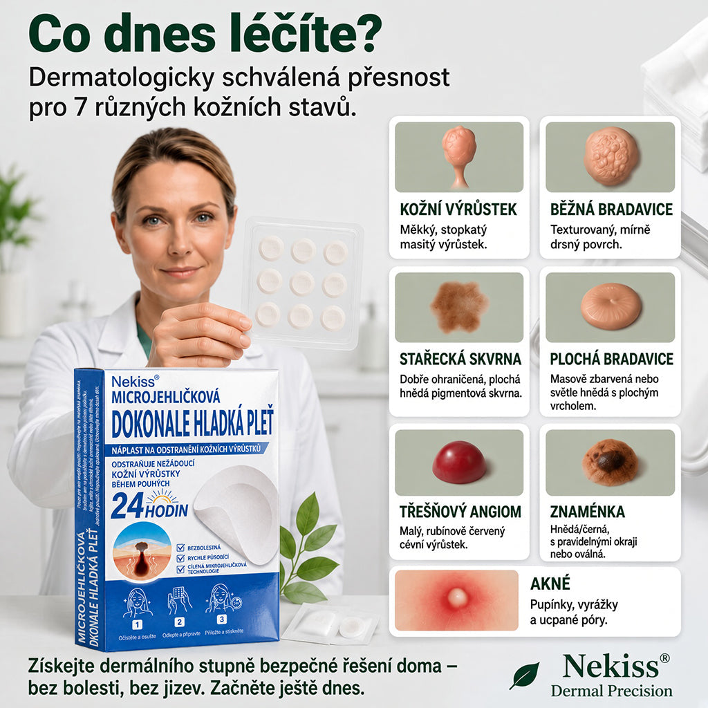 👩‍⚕️💕 Oficiální obchod | 𝑵𝐞𝒌𝐢𝐬𝐬® 🌿  Botanická hydrokoloidní náplast s mikrojehličkami (pro kožní výrůstky, drobné kožní výrůstky, bradavice, mateřská znaménka, stařecké skvrny a problémy s pigmentací)