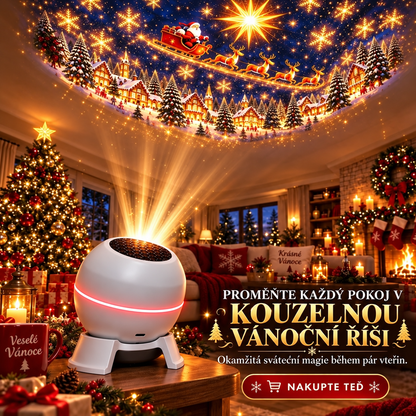 Hlastní den ušetříte 49 % – 🎄🎅 Vánoční kouzelné projekční světlo – oživte vánoční scény🎆