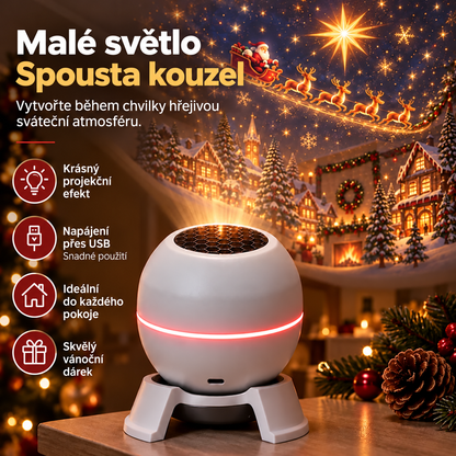 Hlastní den ušetříte 49 % – 🎄🎅 Vánoční kouzelné projekční světlo – oživte vánoční scény🎆