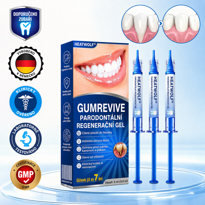 🇨🇿 HEATWOLF® 🦷 GumRevive parodontální opravný gel 🍕