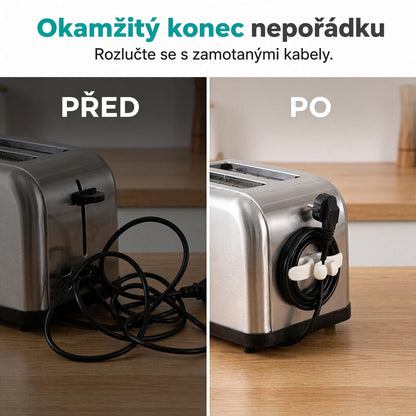 ✅ Samolepicí silikonový držák kabelů pro domácí spotřebiče